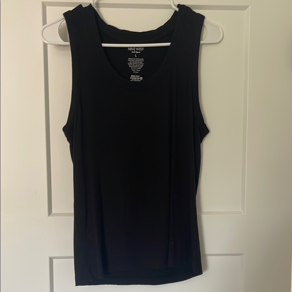 Nine West Sleek Black Tank Top